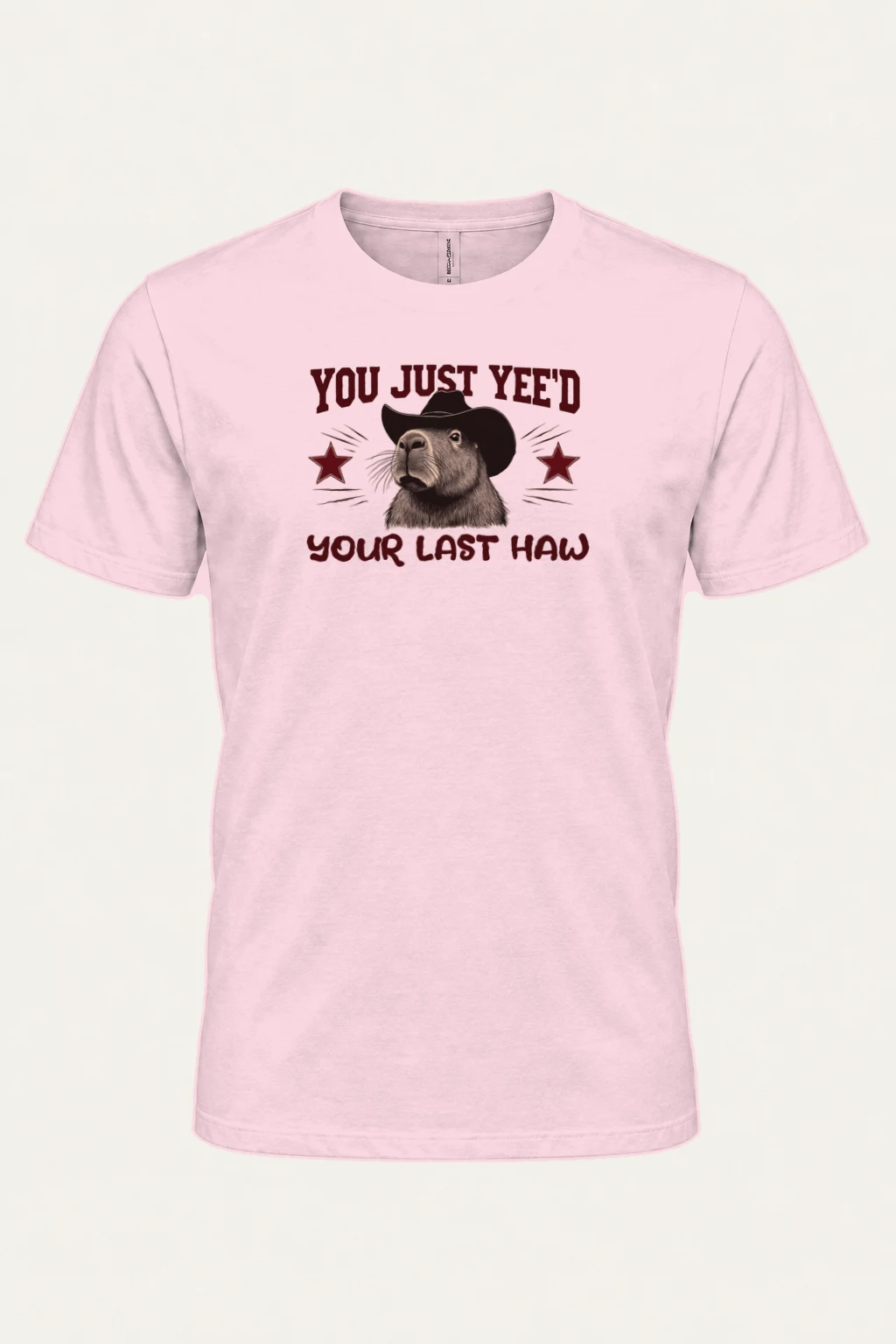 "Last Haw Capybara" Heavyweight Unisex Crewneck T-shirt | Gildan 5000