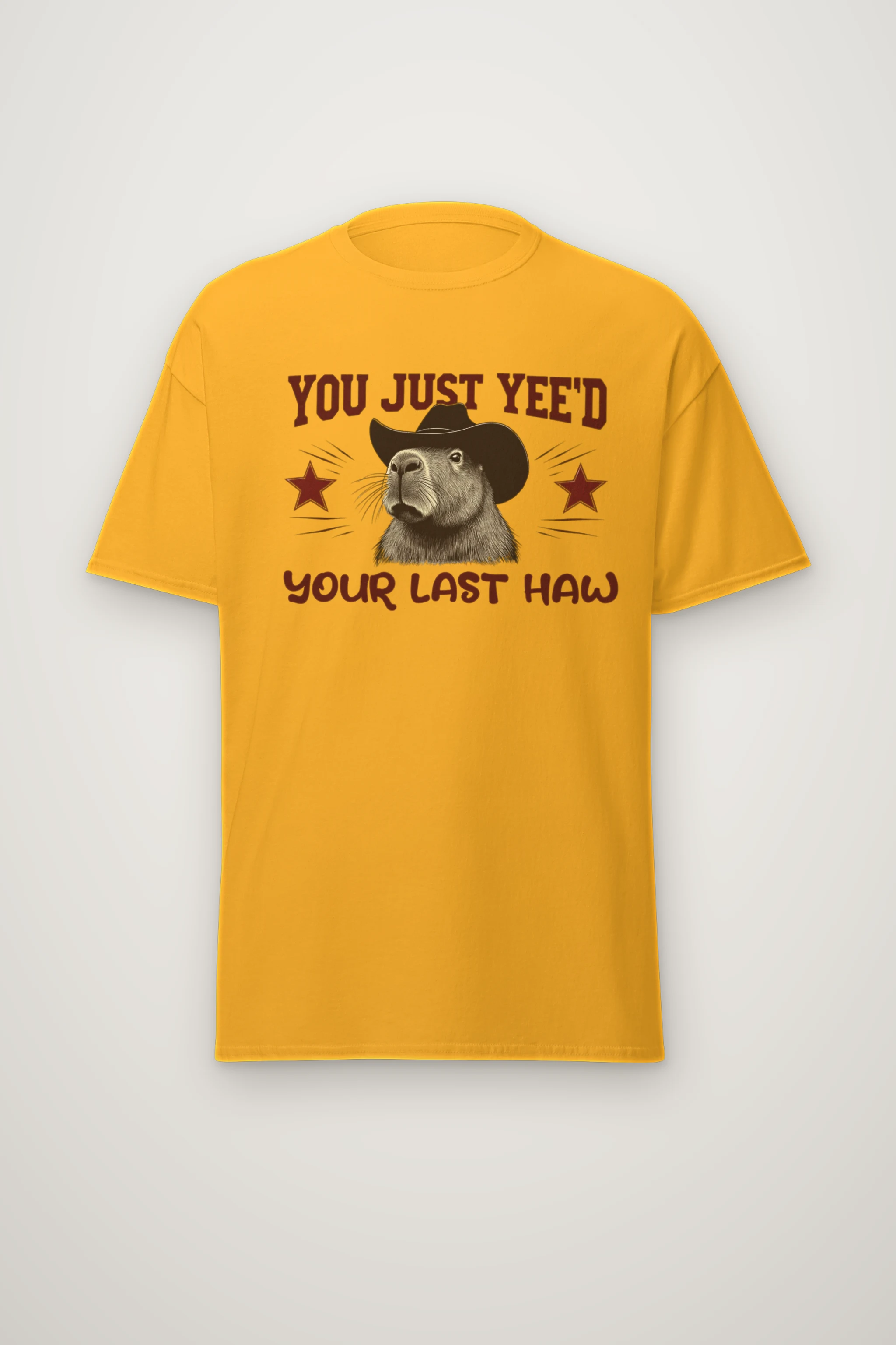 "Last Haw Capybara" Heavyweight Unisex Crewneck T-shirt