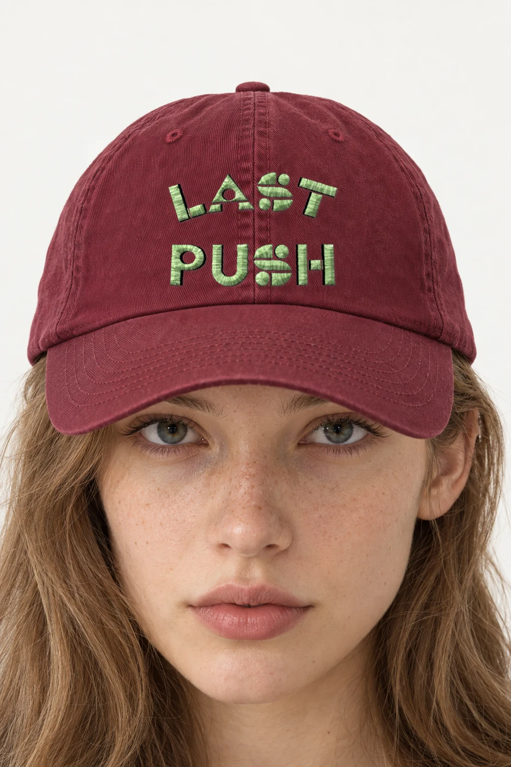 "Last Push" Classic Dad Hat · Embroidered | Yupoong 6245CM