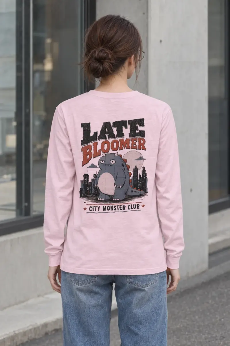 "Late Bloomer Monster" Unisex Longsleeve T-shirt