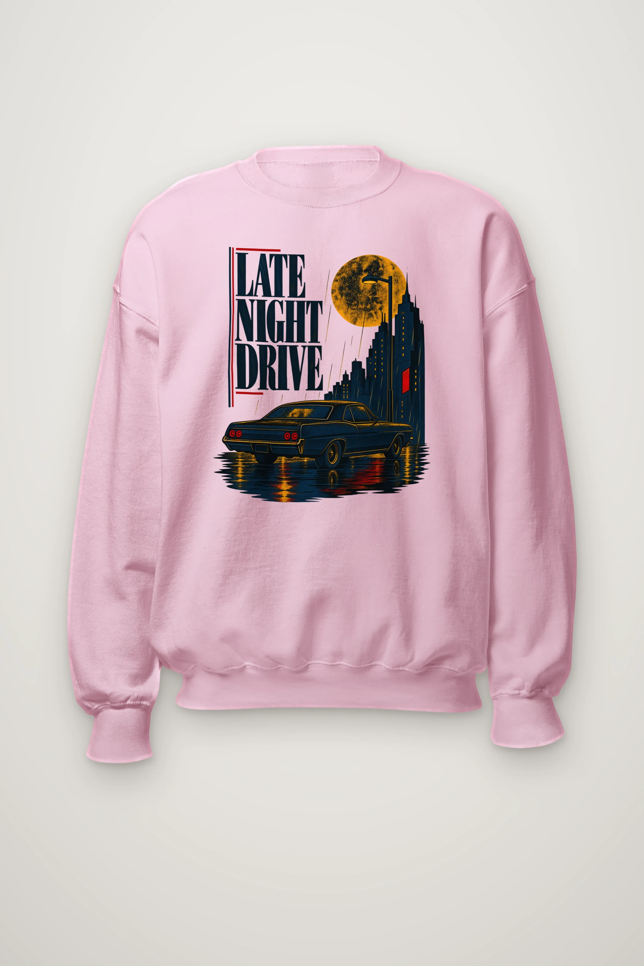 "Late Night Drive" Heavy Blend Unisex Crewneck Sweatshirt