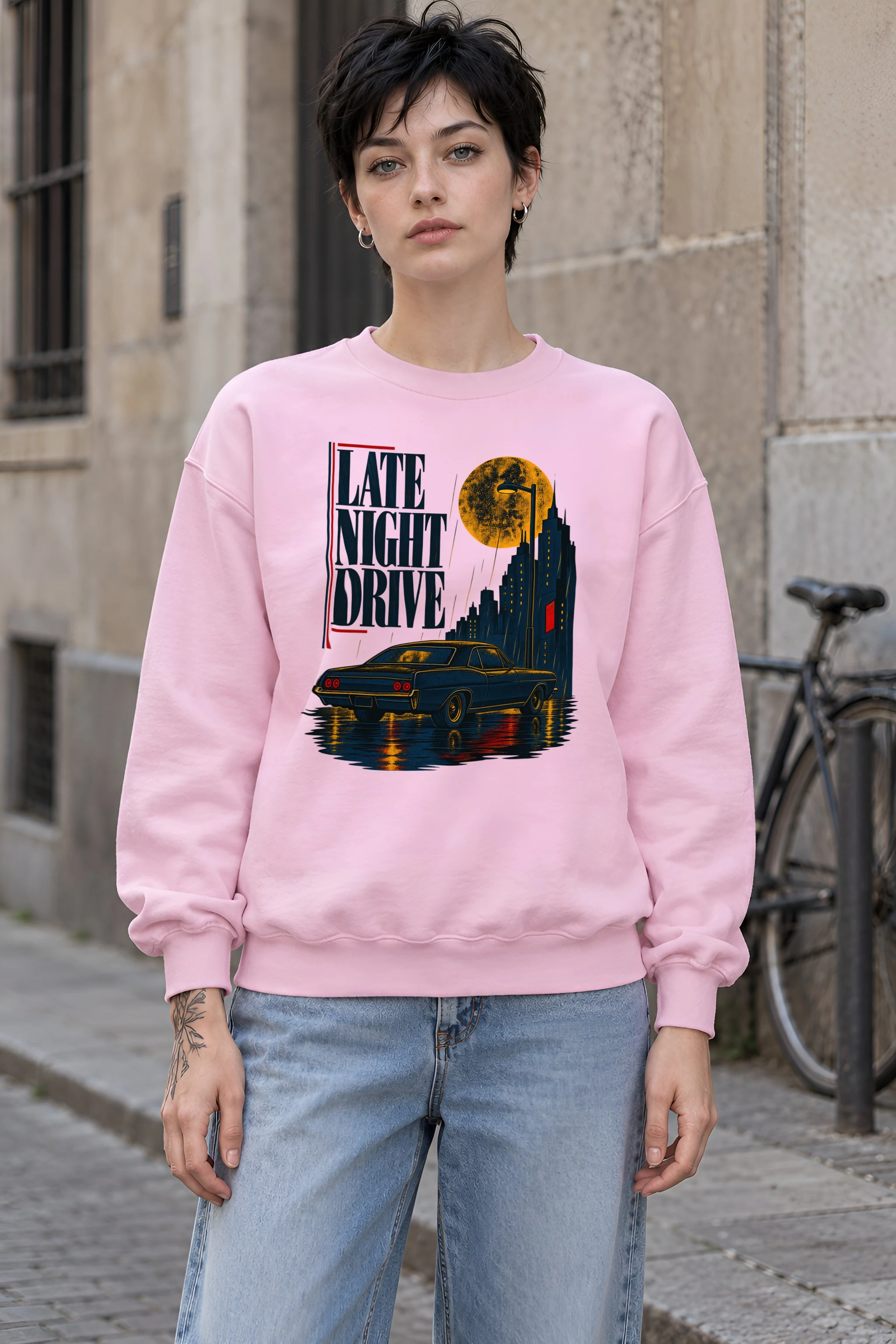 "Late Night Drive" 1 Crewneck Sweatshirt