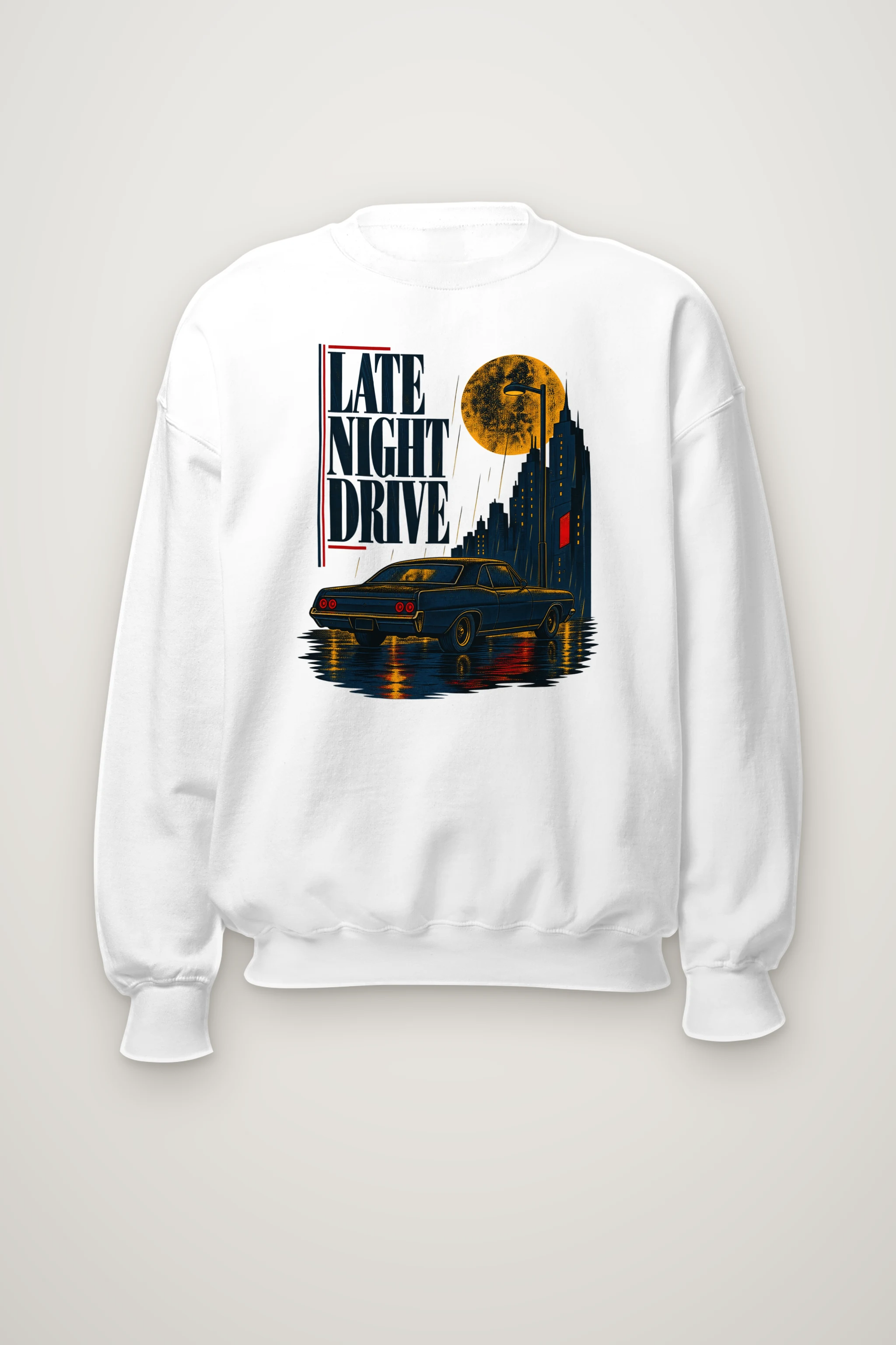 "Late Night Drive" Heavy Blend Unisex Crewneck Sweatshirt