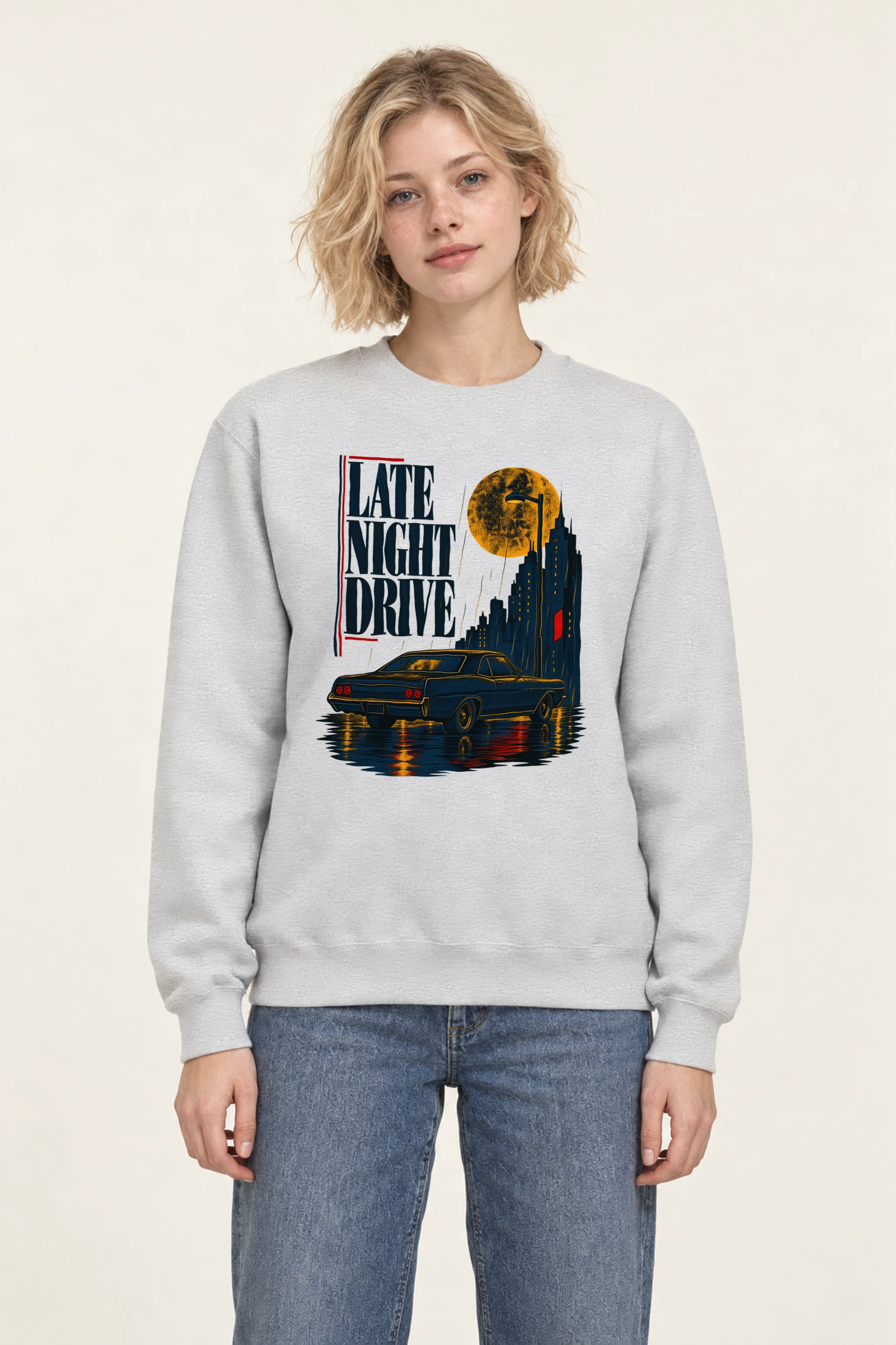"Late Night Drive" 1 Crewneck Sweatshirt