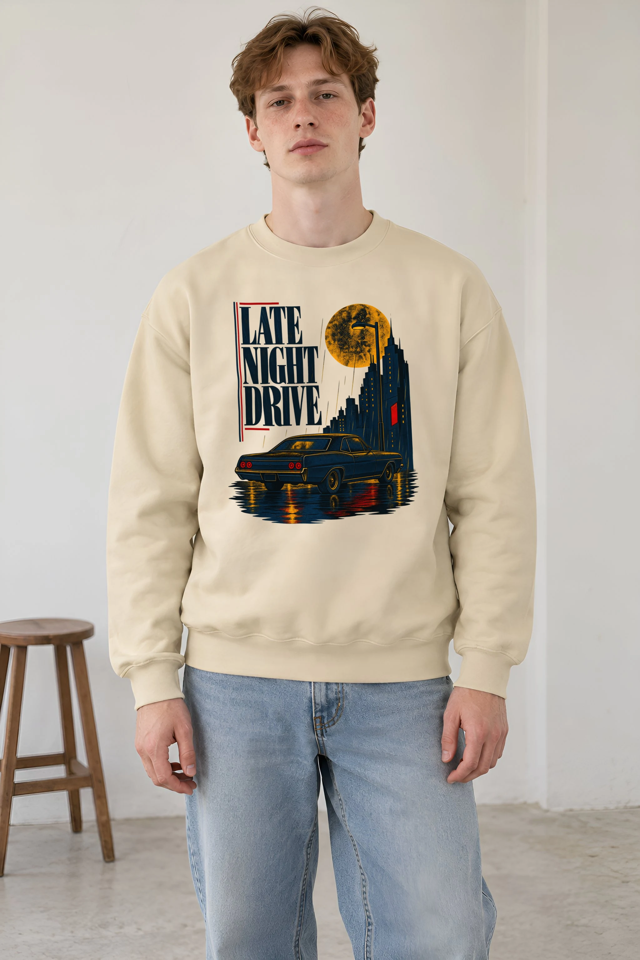 "Late Night Drive" 1 Crewneck Sweatshirt