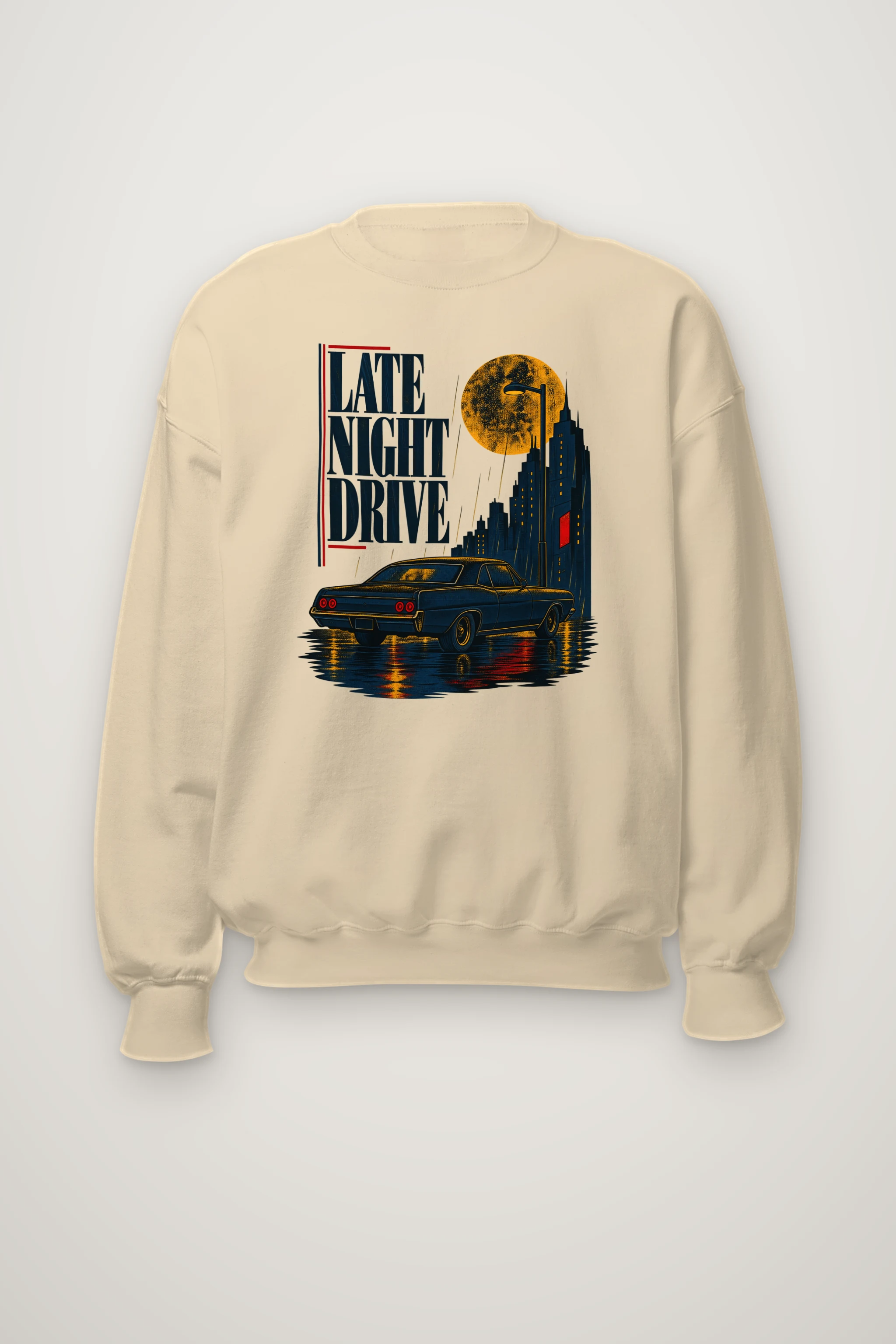 "Late Night Drive" Heavy Blend Unisex Crewneck Sweatshirt