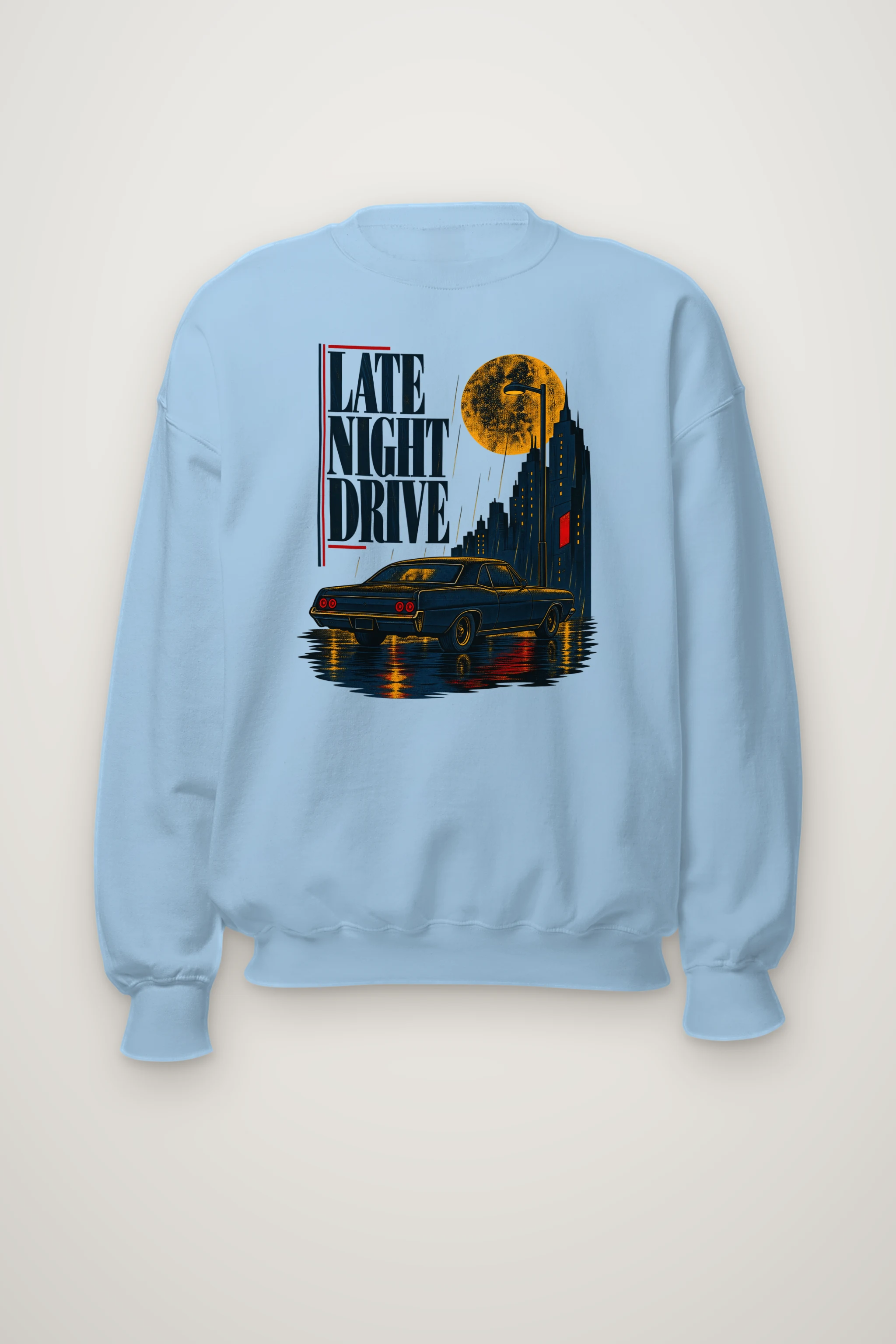 "Late Night Drive" Heavy Blend Unisex Crewneck Sweatshirt