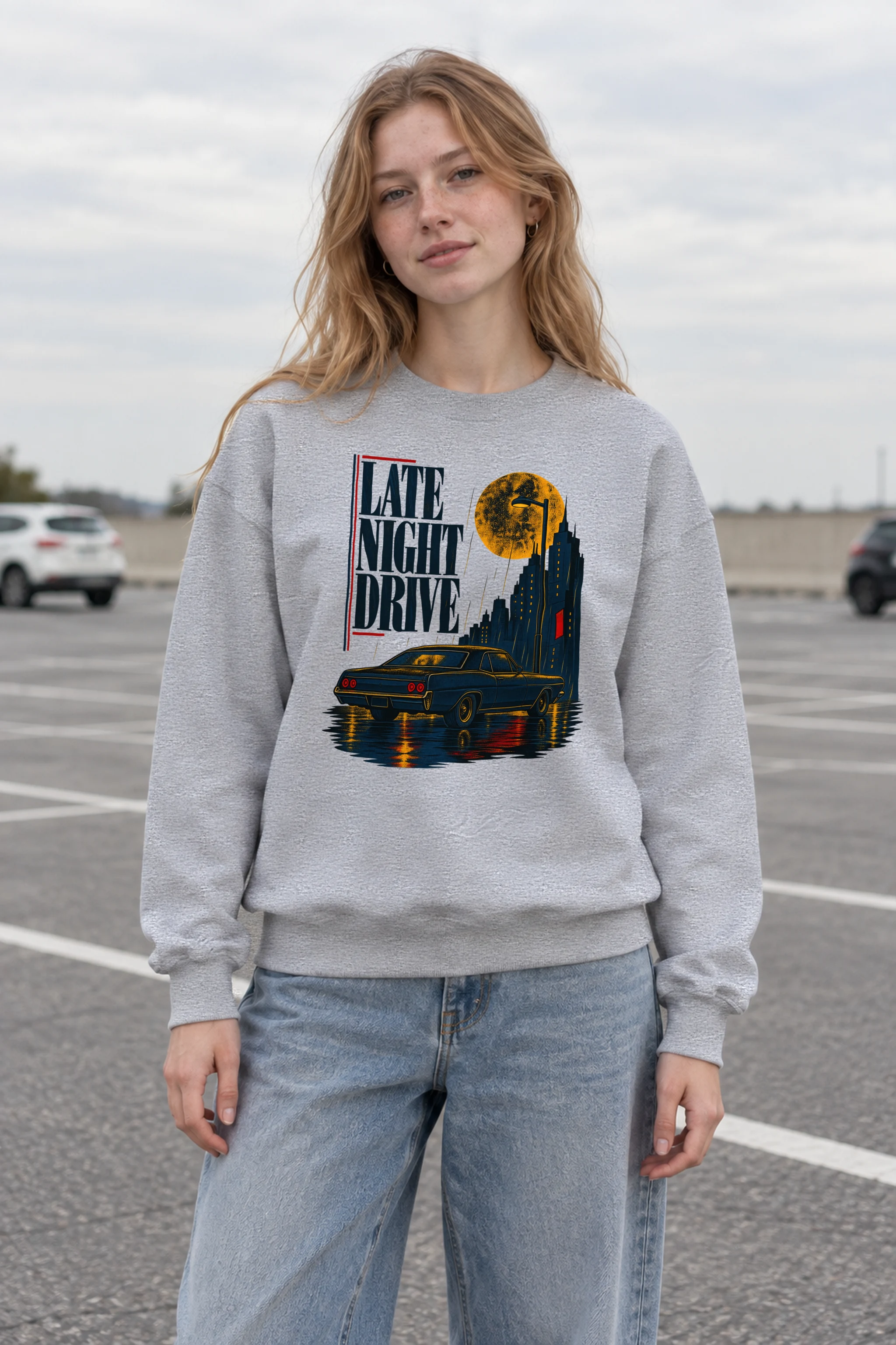 "Late Night Drive" 1 Crewneck Sweatshirt