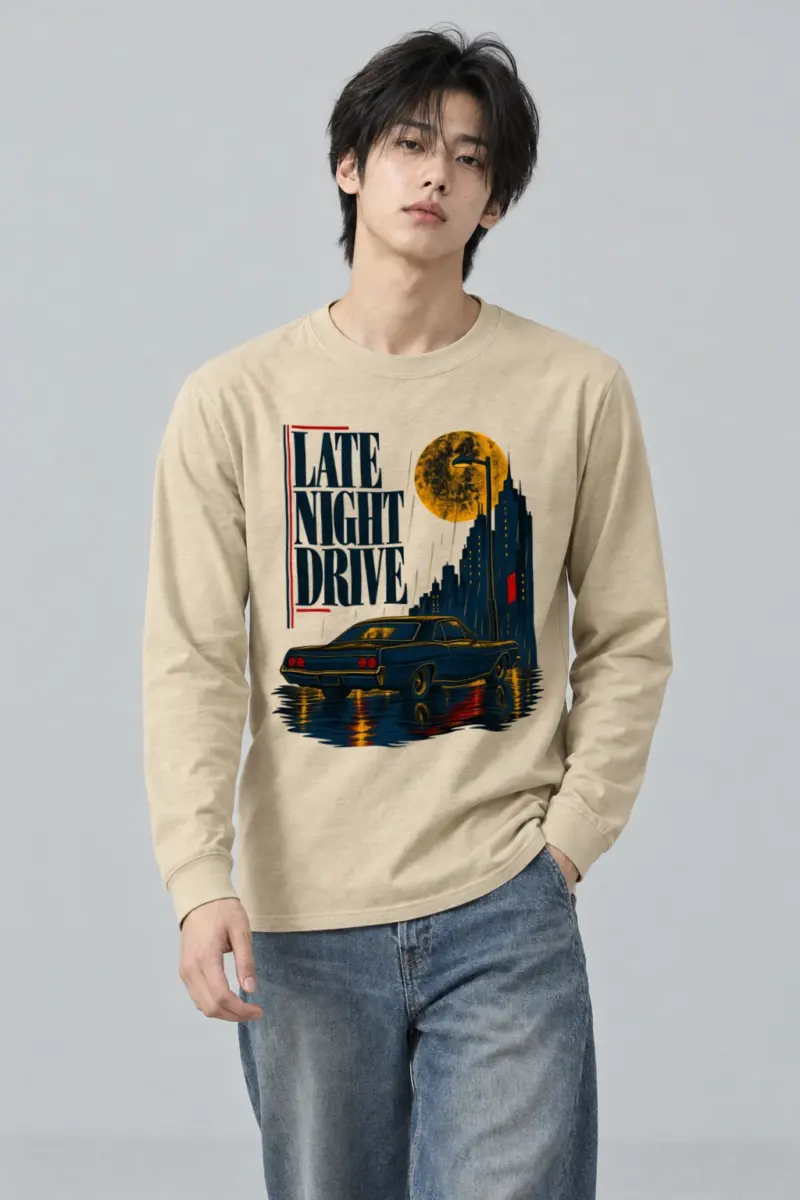 "Late Night Drive" Unisex Longsleeve T-shirt