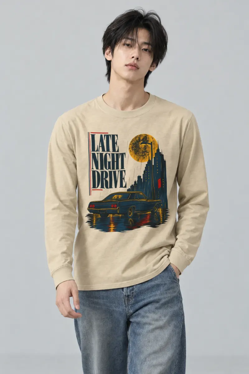 "Late Night Drive" Unisex Longsleeve T-shirt