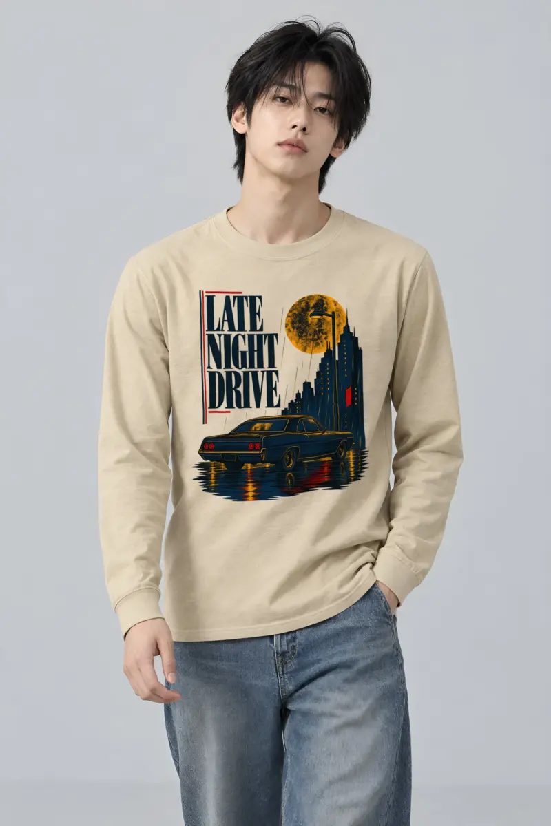 "Late Night Drive" Unisex Longsleeve T-shirt