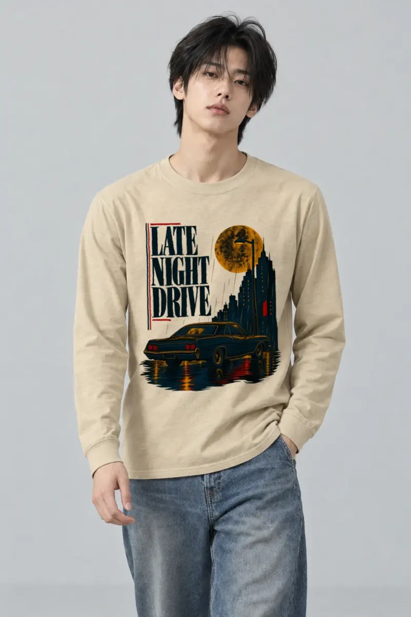 "Late Night Drive" Unisex Longsleeve T-shirt