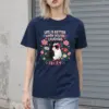 "Laughing Penguin Flowers" Heavyweight Unisex Crewneck T-shirt