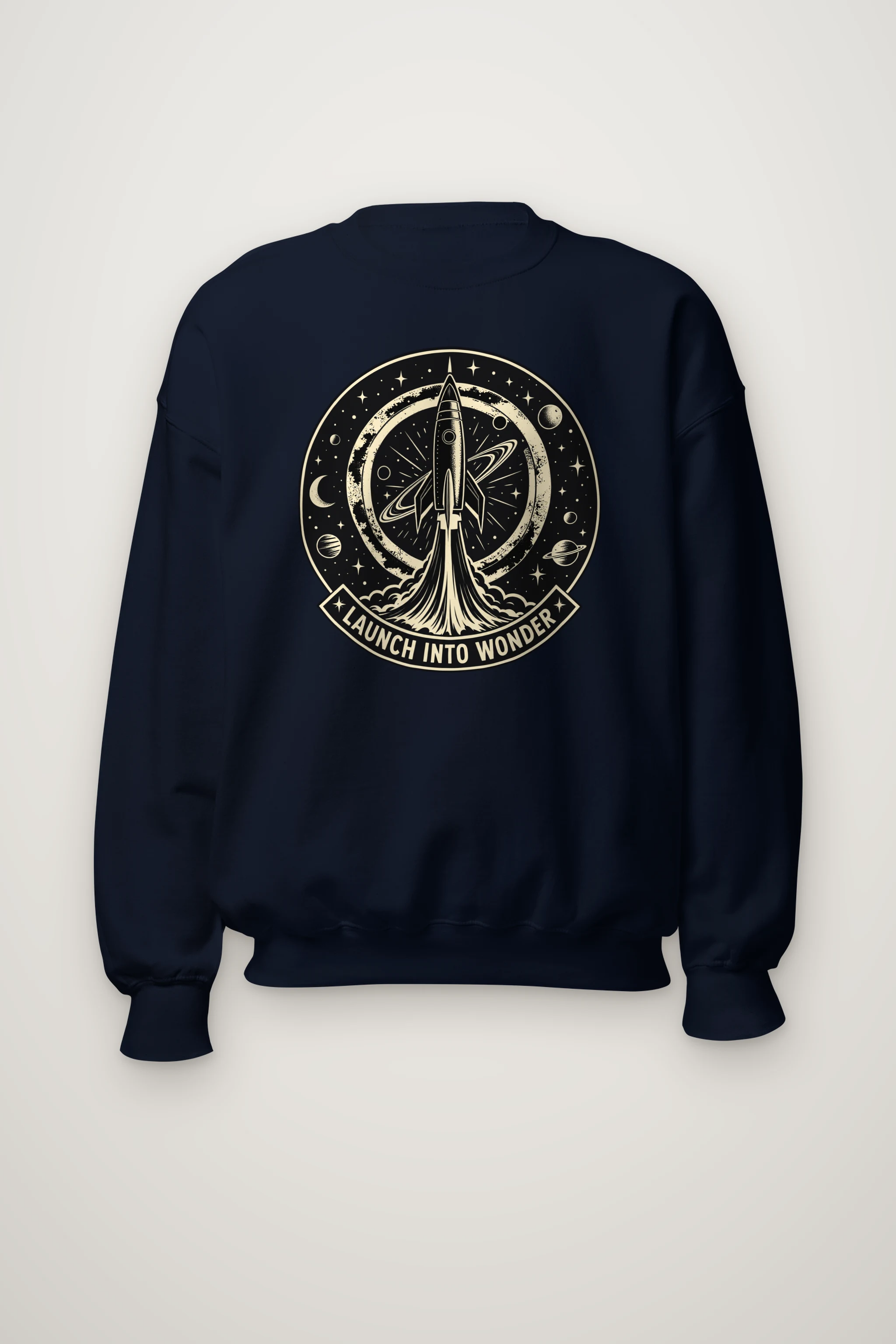 "Launch Into Wonder" Heavy Blend Unisex Crewneck Sweatshirt
