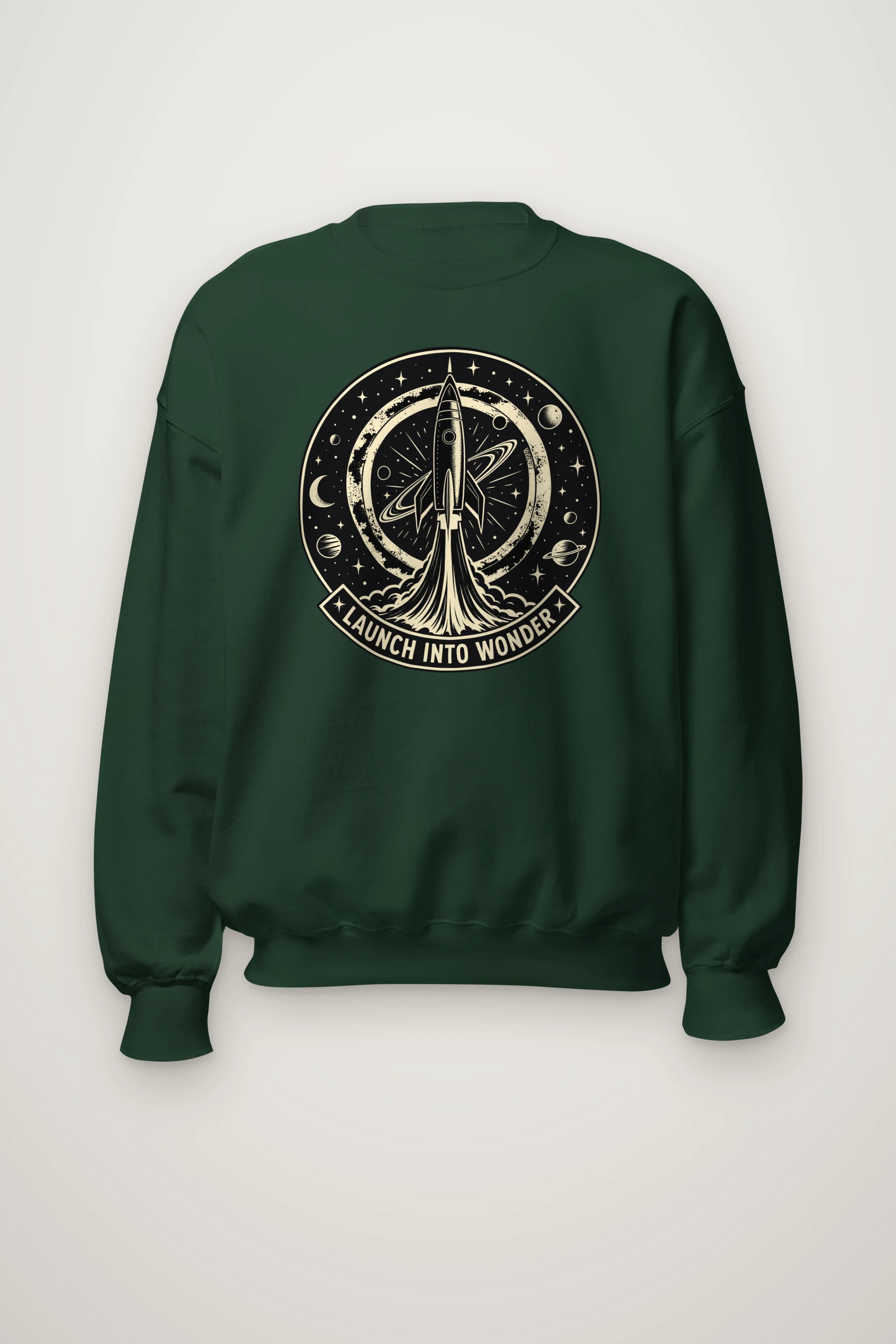 "Launch Into Wonder" Heavy Blend Unisex Crewneck Sweatshirt