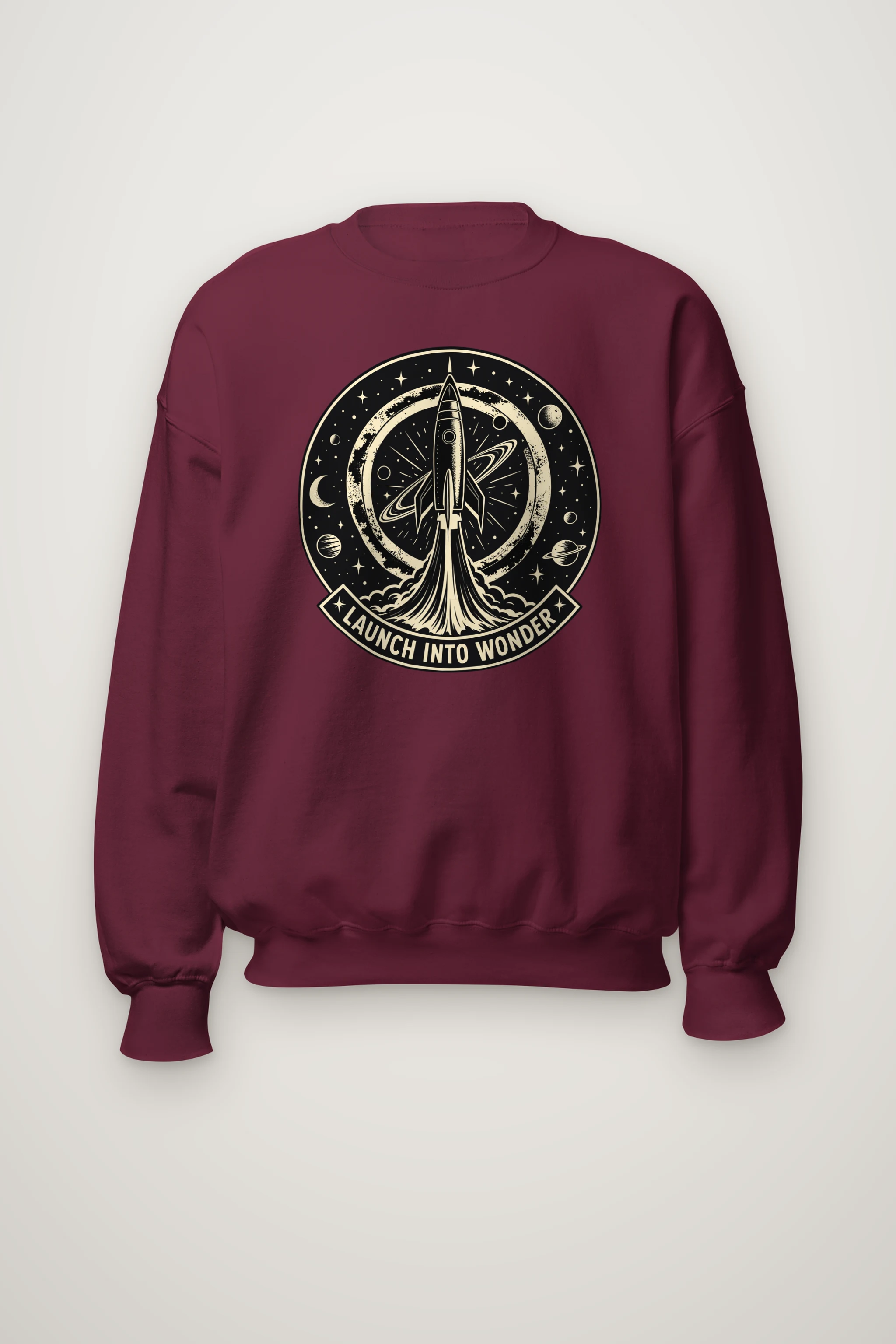 "Launch Into Wonder" Heavy Blend Unisex Crewneck Sweatshirt
