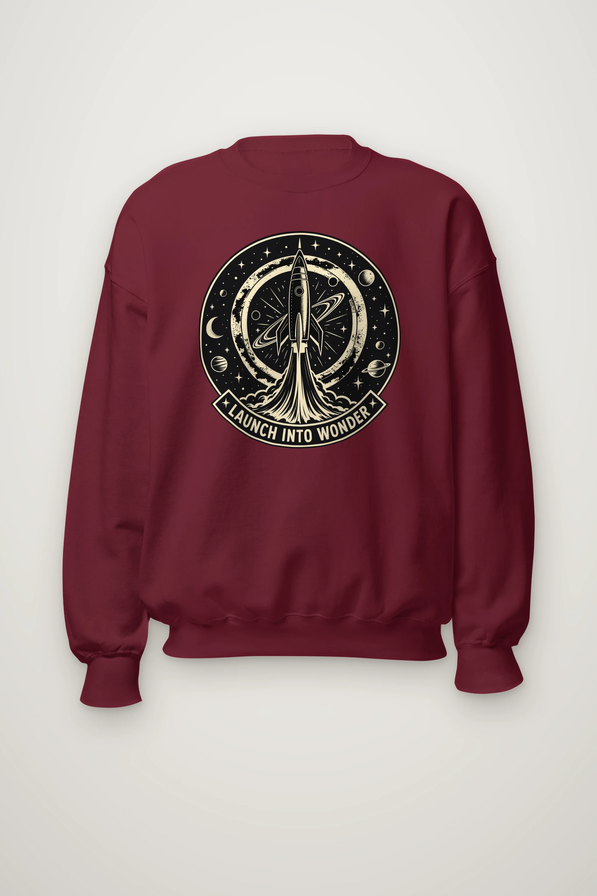 "Launch Into Wonder" Heavy Blend Unisex Crewneck Sweatshirt