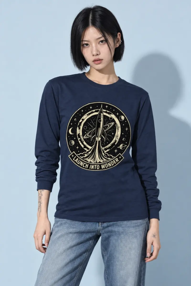 "Launch Into Wonder" Unisex Longsleeve T-shirt