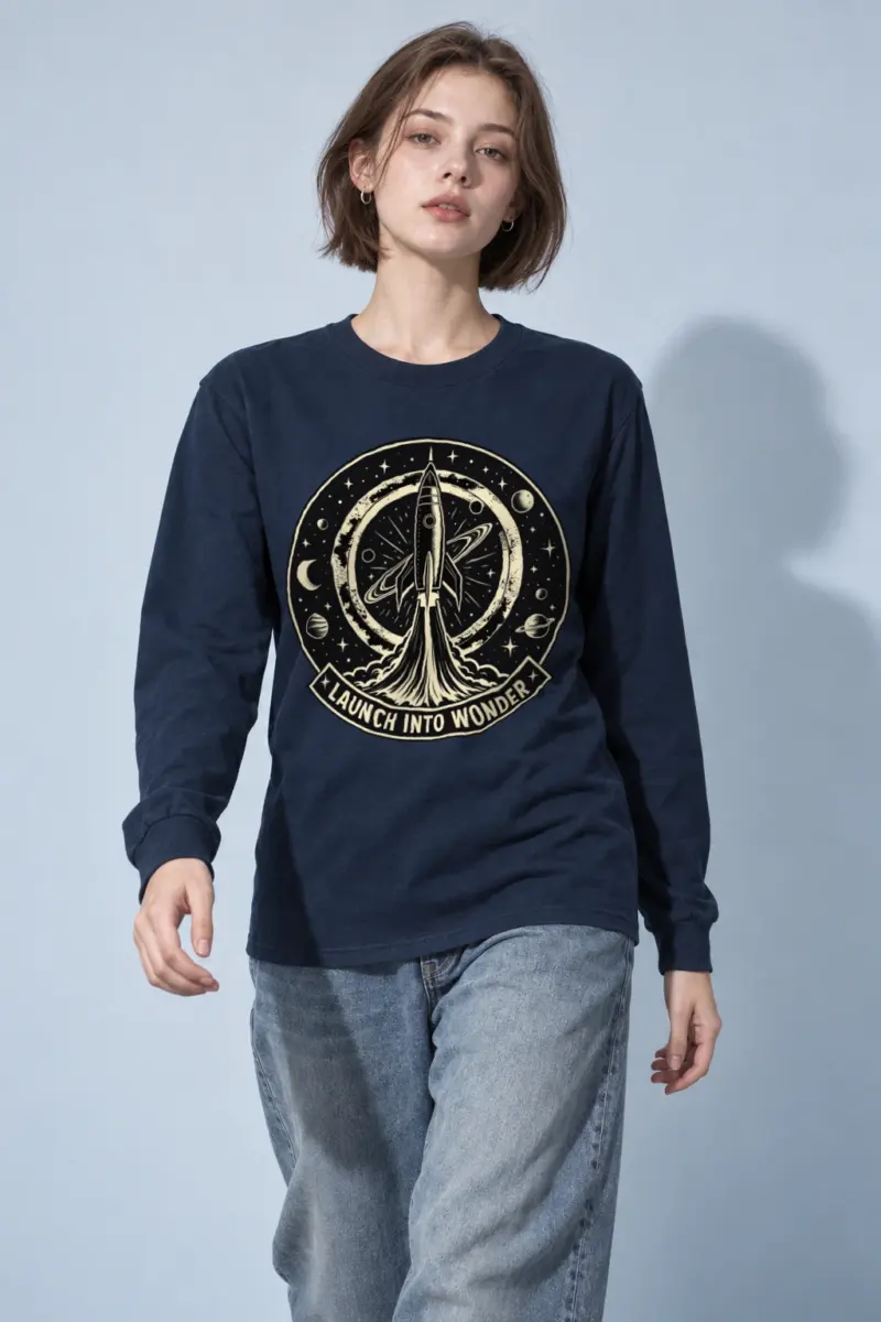"Launch Into Wonder" Unisex Longsleeve T-shirt