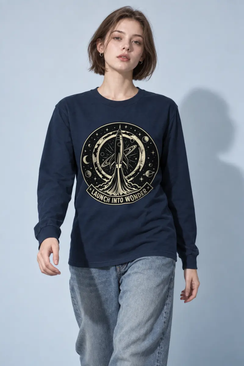 "Launch Into Wonder" Unisex Longsleeve T-shirt
