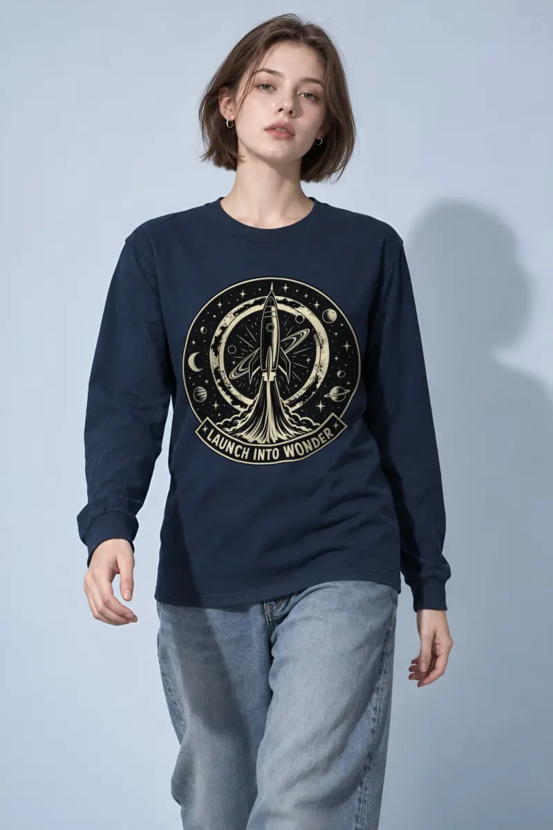 "Launch Into Wonder" Unisex Longsleeve T-shirt