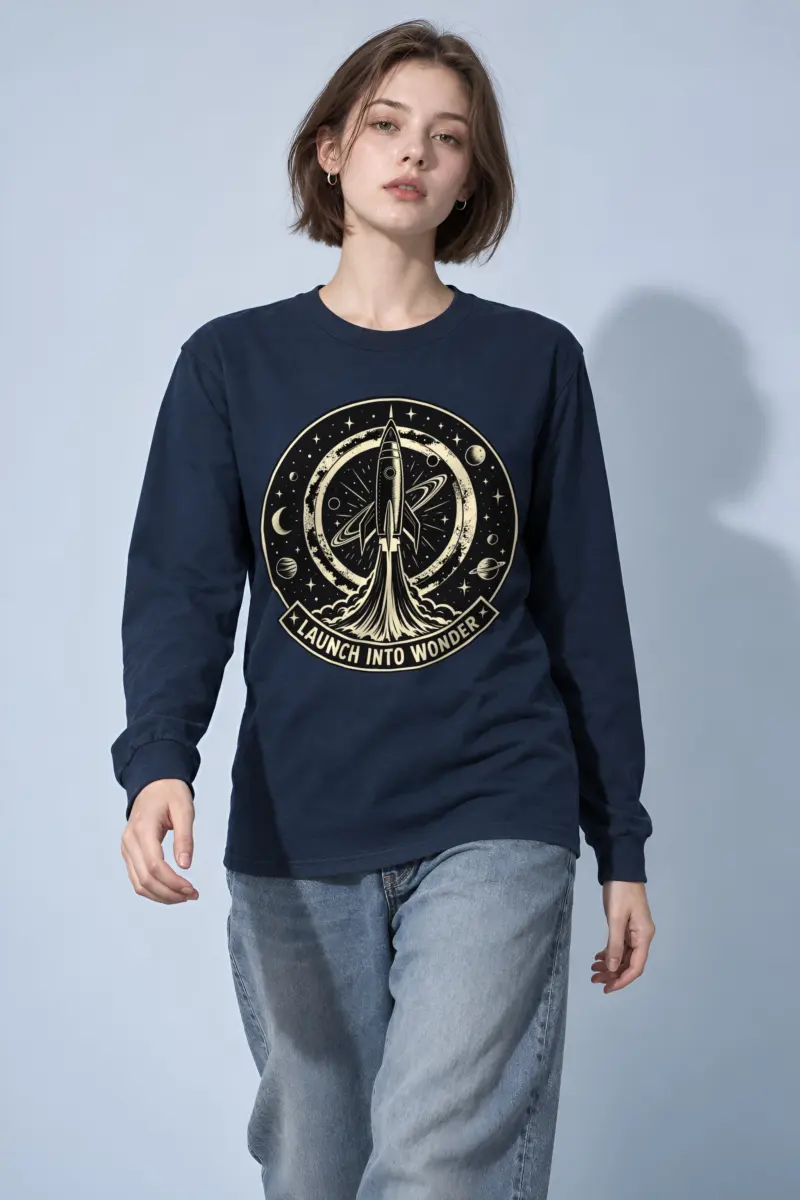 "Launch Into Wonder" Unisex Longsleeve T-shirt