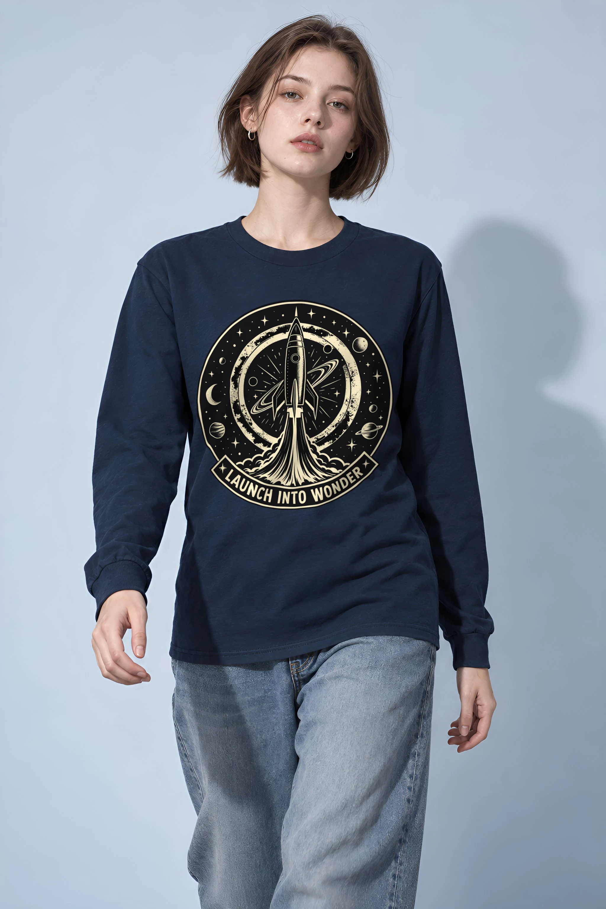 "Launch Into Wonder" Unisex Longsleeve T-shirt