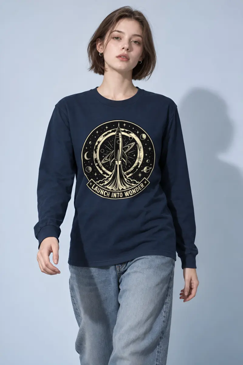 "Launch Into Wonder" Unisex Longsleeve T-shirt