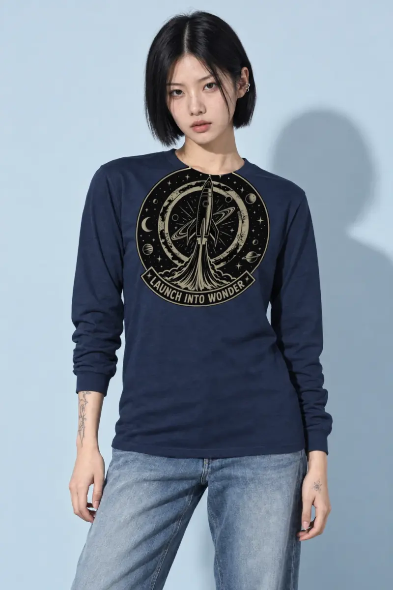"Launch Into Wonder" Unisex Longsleeve T-shirt