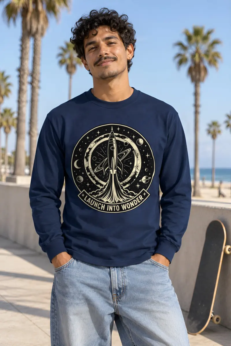 "Launch Into Wonder" Unisex Longsleeve T-shirt
