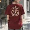 "Laurel Pear Crest" Heavyweight Unisex Crewneck T-shirt | Gildan 5000