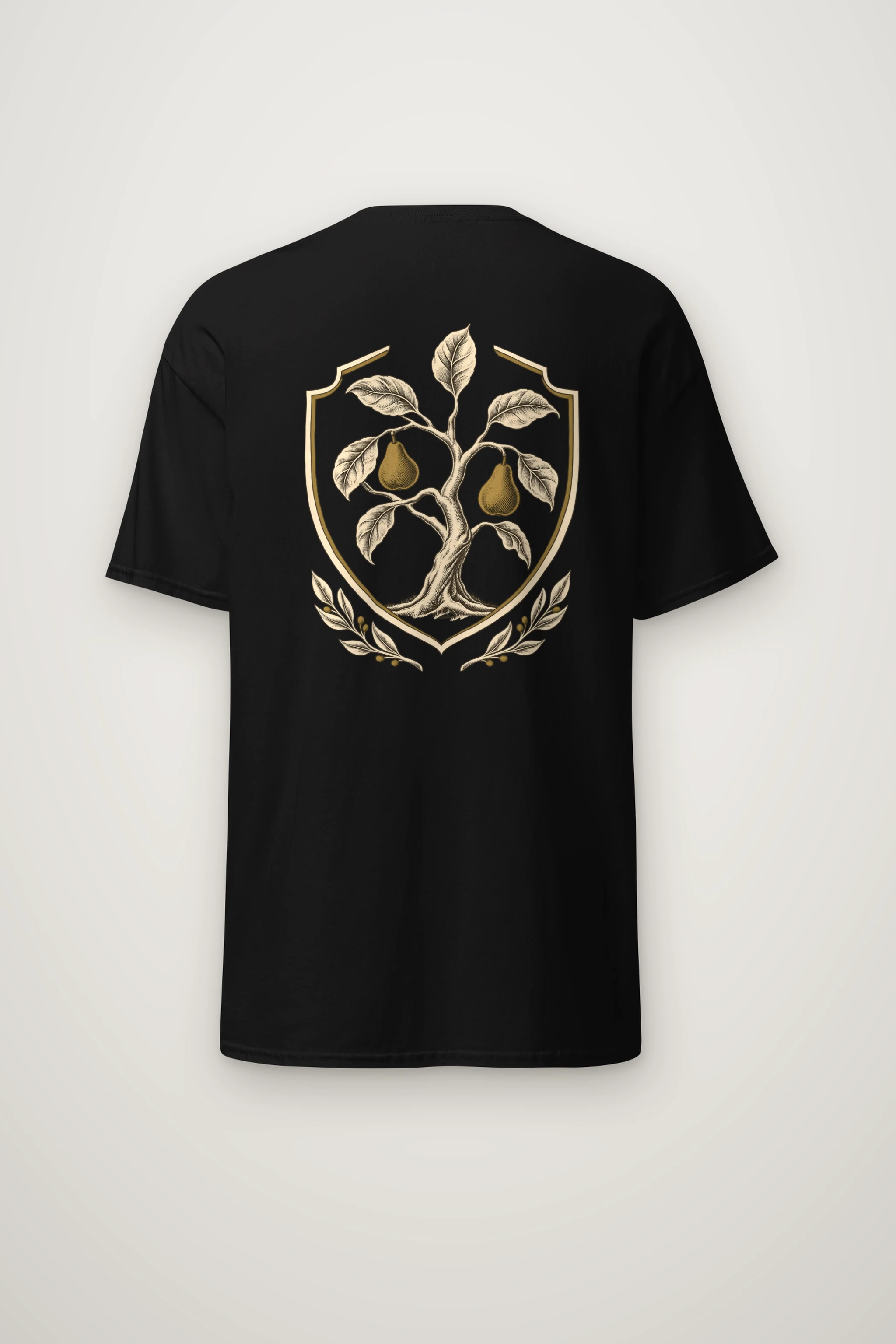 "Laurel Pear Crest" Heavyweight Unisex Crewneck T-shirt