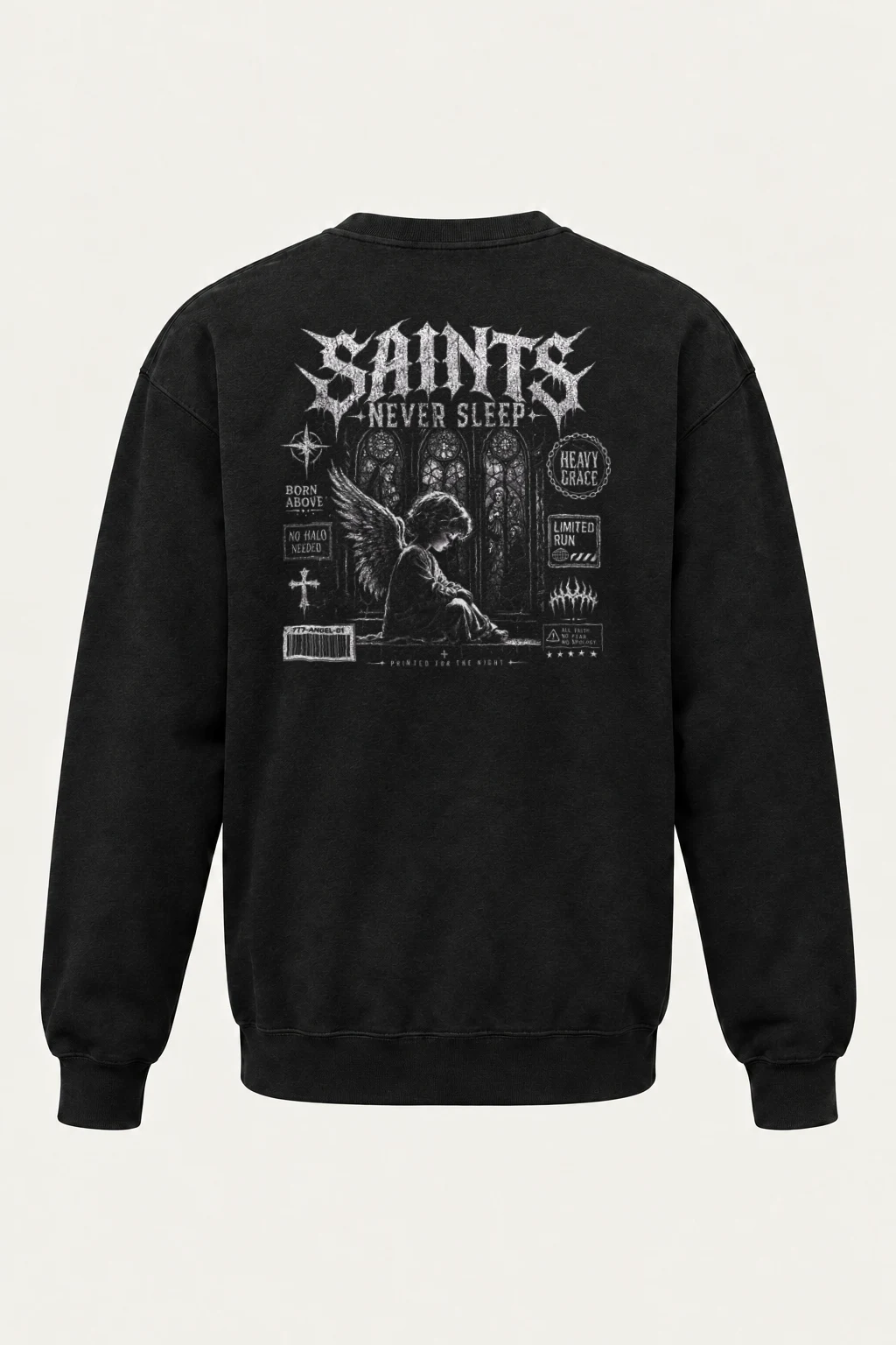 "Lavender Cathedral Gargoyle" Heavy Blend Unisex Crewneck Sweatshirt | Gildan 18000