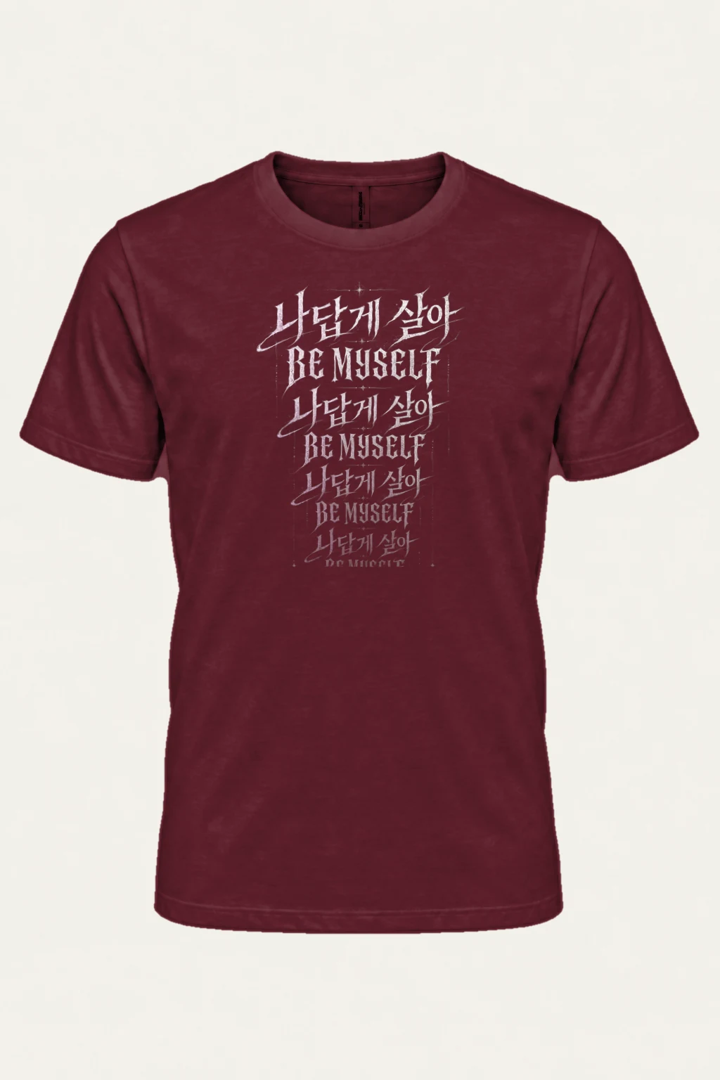 "Layered Gothic Lettering" Heavyweight Unisex Crewneck T-shirt | Gildan 5000