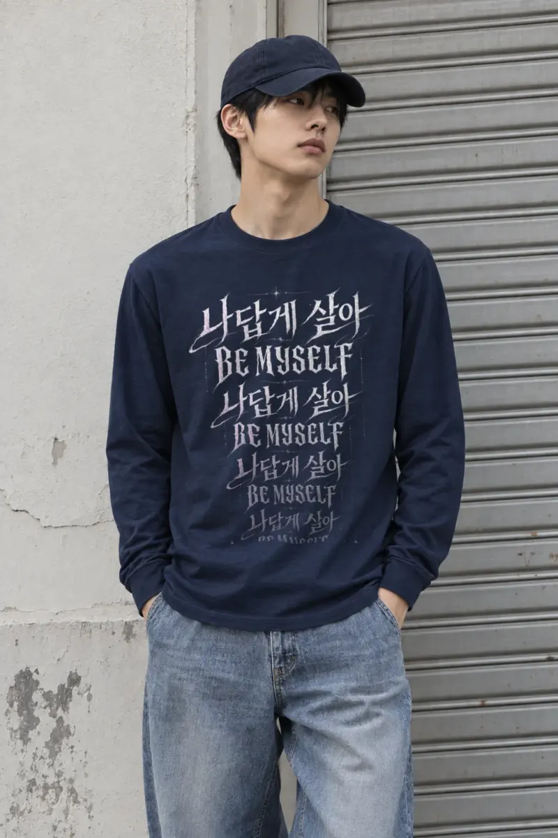 "Layered Gothic Script" Unisex Longsleeve T-shirt | Gildan 2400