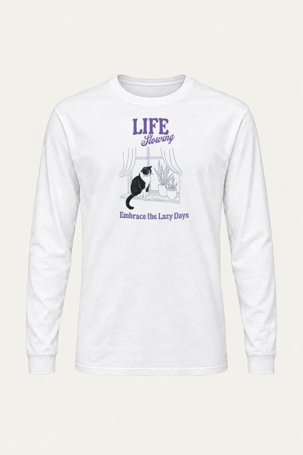 "Lazy Days" Unisex Longsleeve T-shirt | Gildan 2400
