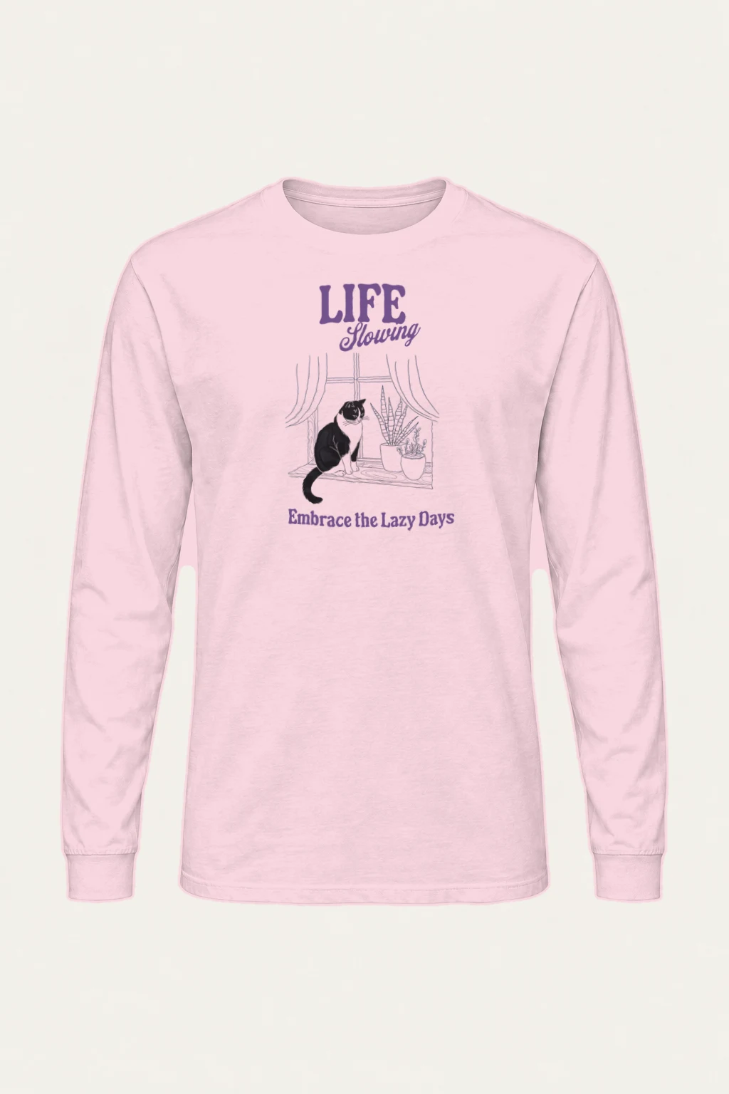 "Lazy Days" Unisex Longsleeve T-shirt | Gildan 2400