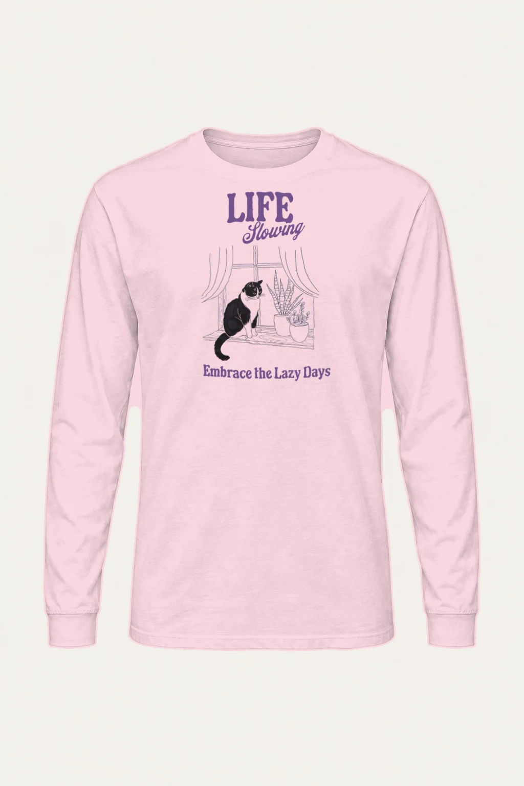 "Lazy Days" Unisex Longsleeve T-shirt | Gildan 2400