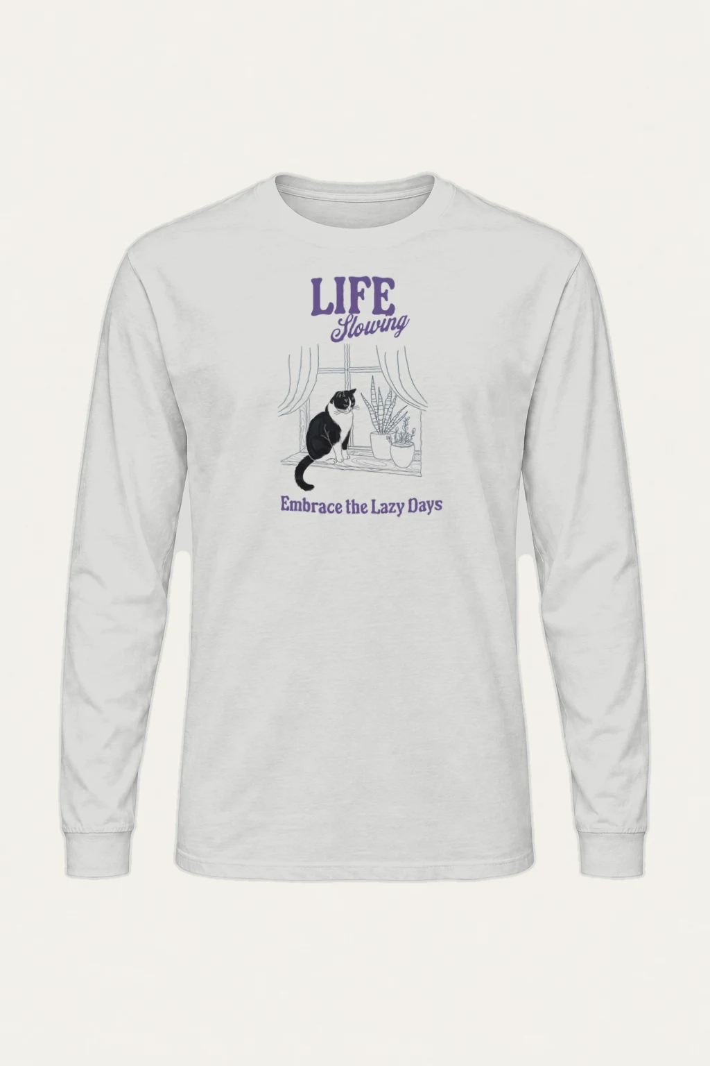 "Lazy Days" Unisex Longsleeve T-shirt | Gildan 2400