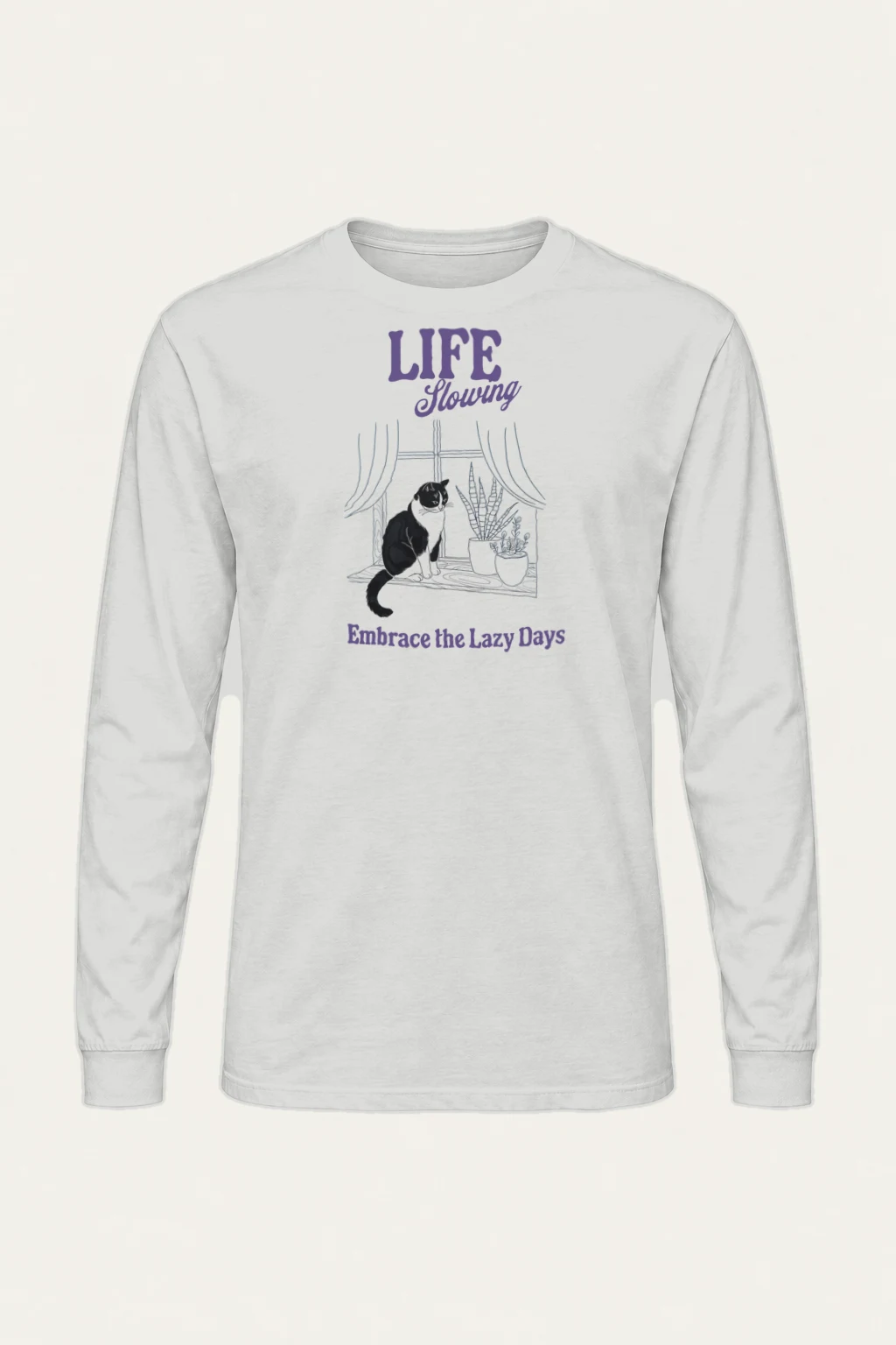 "Lazy Days" Unisex Longsleeve T-shirt | Gildan 2400