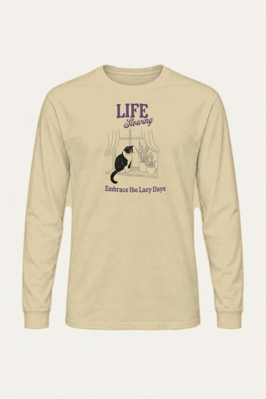 "Lazy Days" Unisex Longsleeve T-shirt | Gildan 2400
