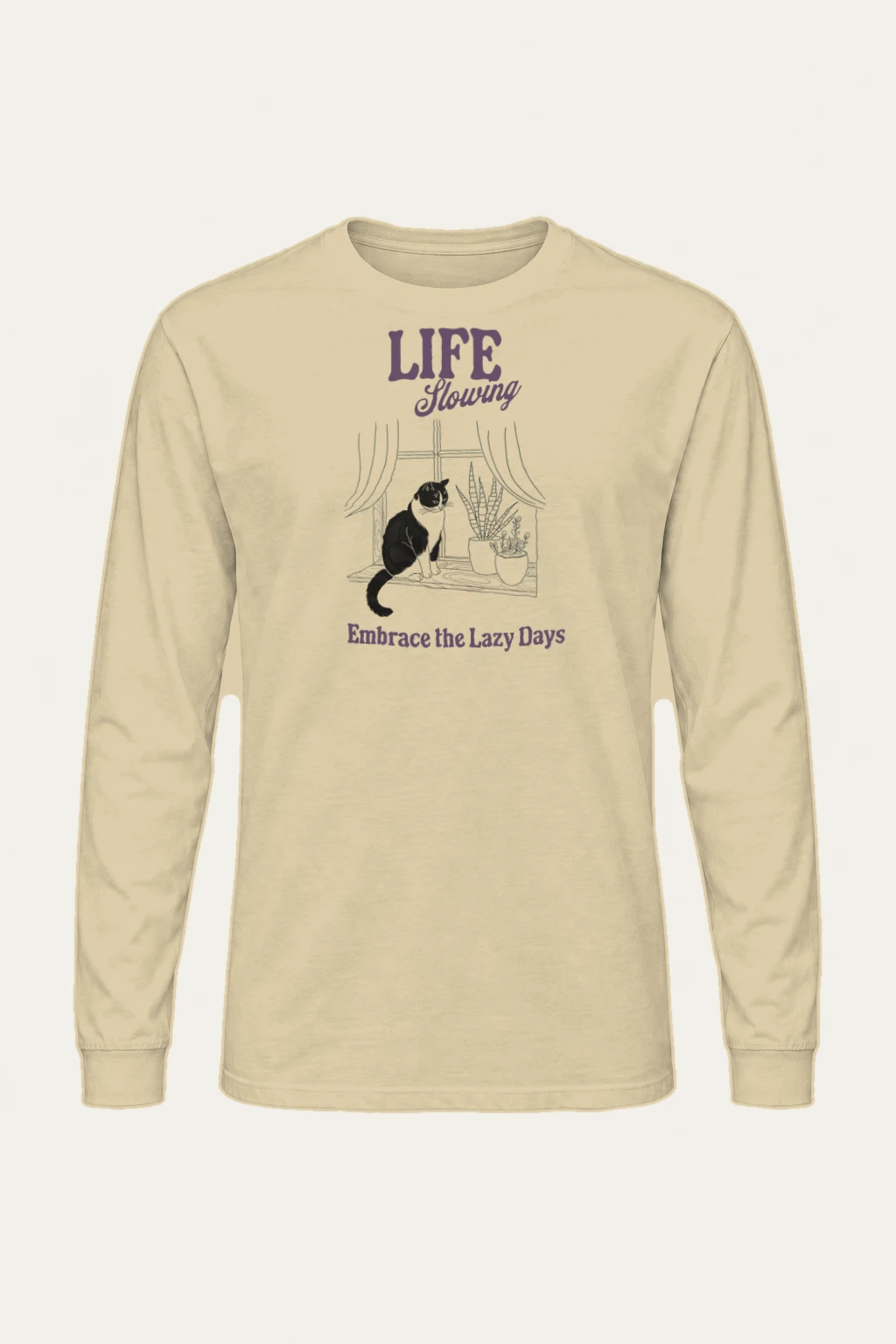 "Lazy Days" Unisex Longsleeve T-shirt | Gildan 2400