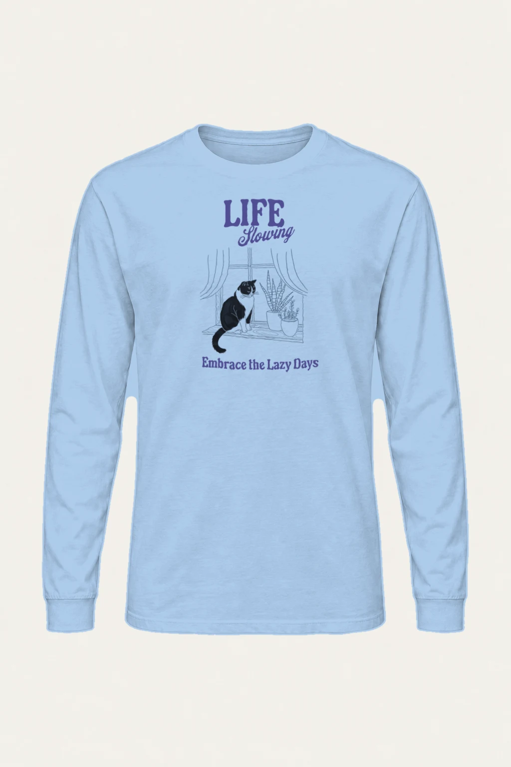 "Lazy Days" Unisex Longsleeve T-shirt | Gildan 2400
