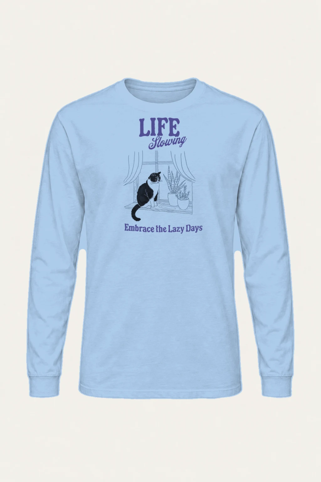 "Lazy Days" Unisex Longsleeve T-shirt | Gildan 2400