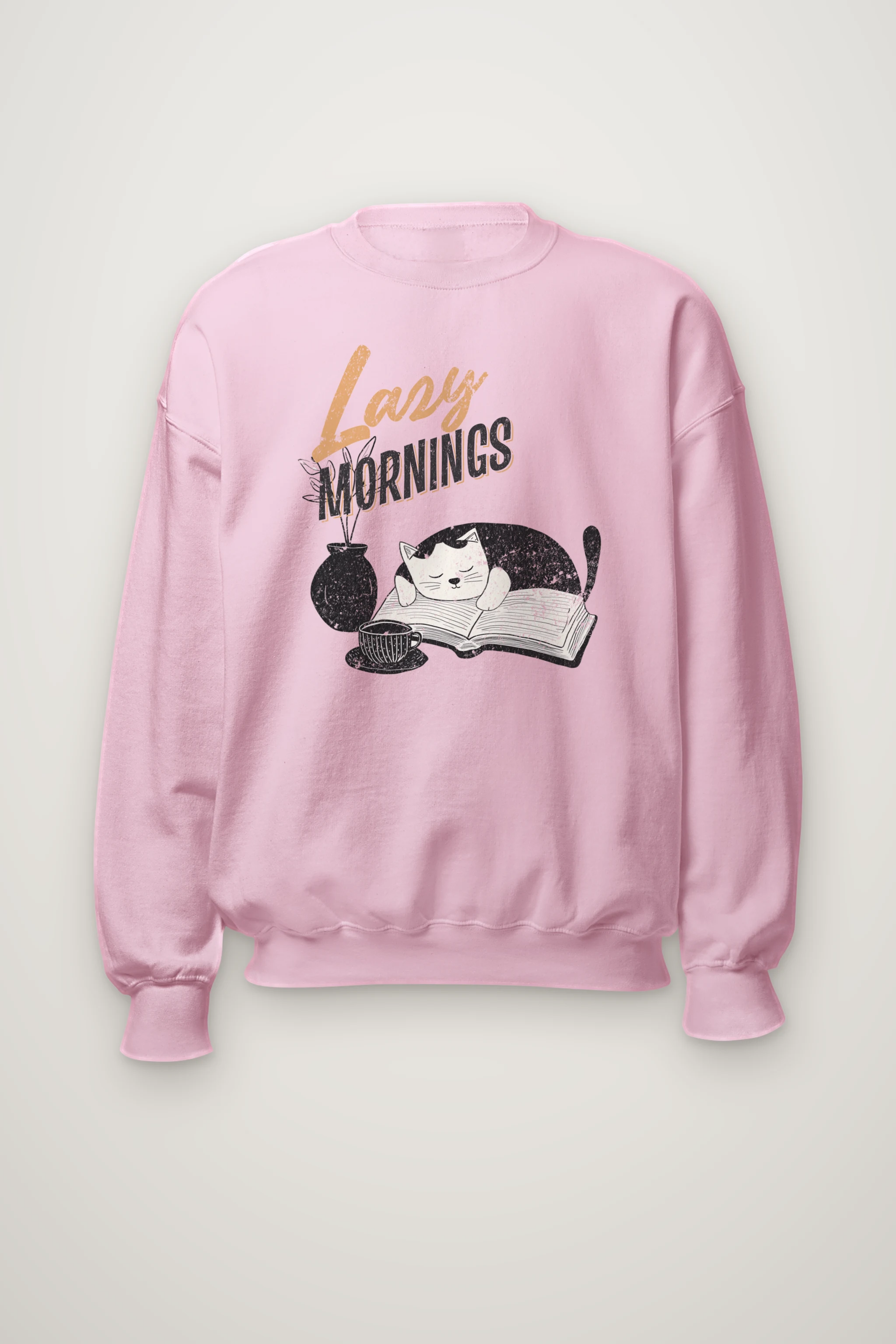 "Lazy Mornings" Heavy Blend Unisex Crewneck Sweatshirt