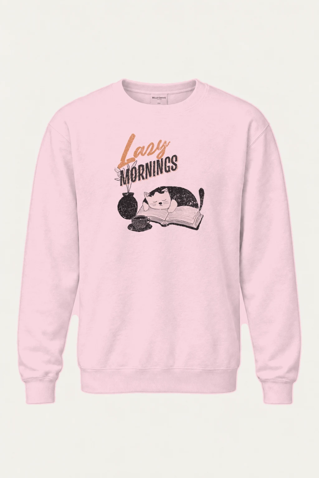"Lazy Mornings" Heavy Blend Unisex Crewneck Sweatshirt | Gildan 18000