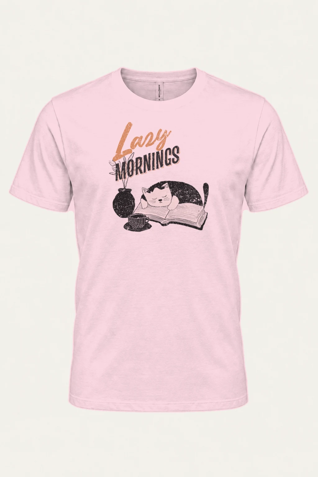 "Lazy Mornings" Heavyweight Unisex Crewneck T-shirt | Gildan 5000