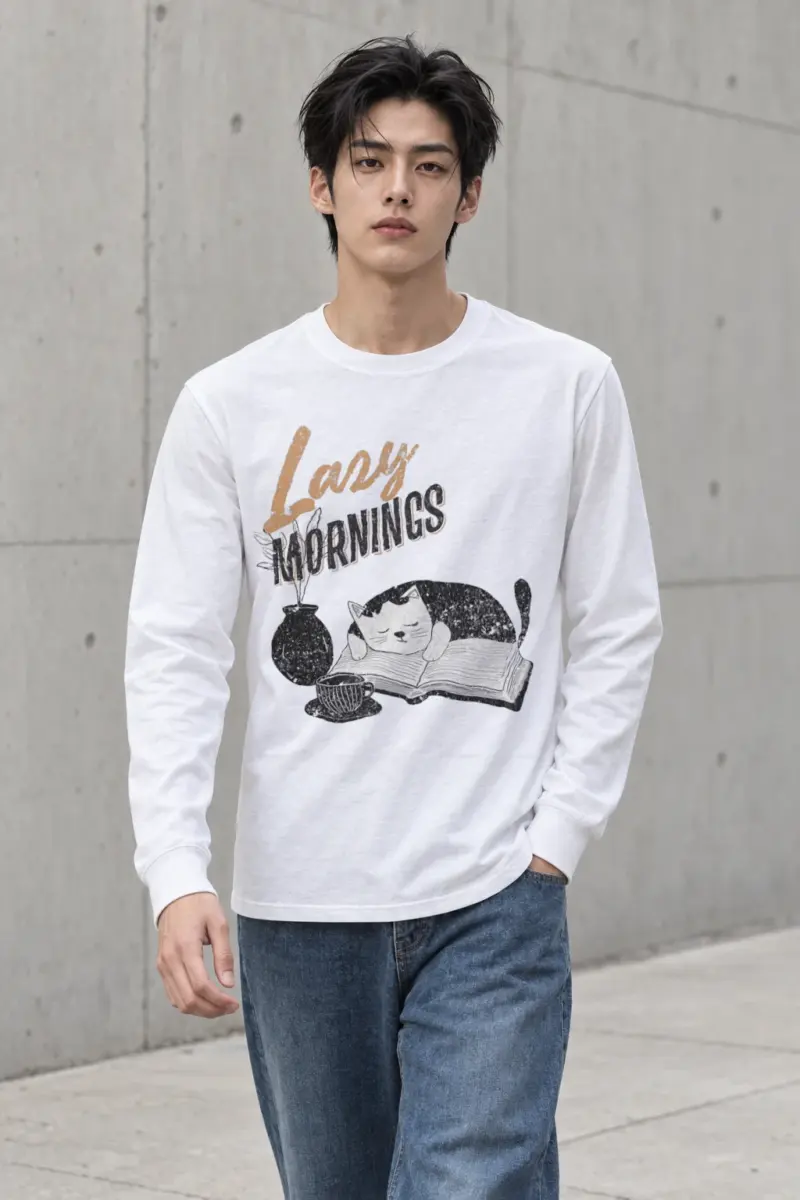 "Lazy Mornings" Unisex Longsleeve T-shirt