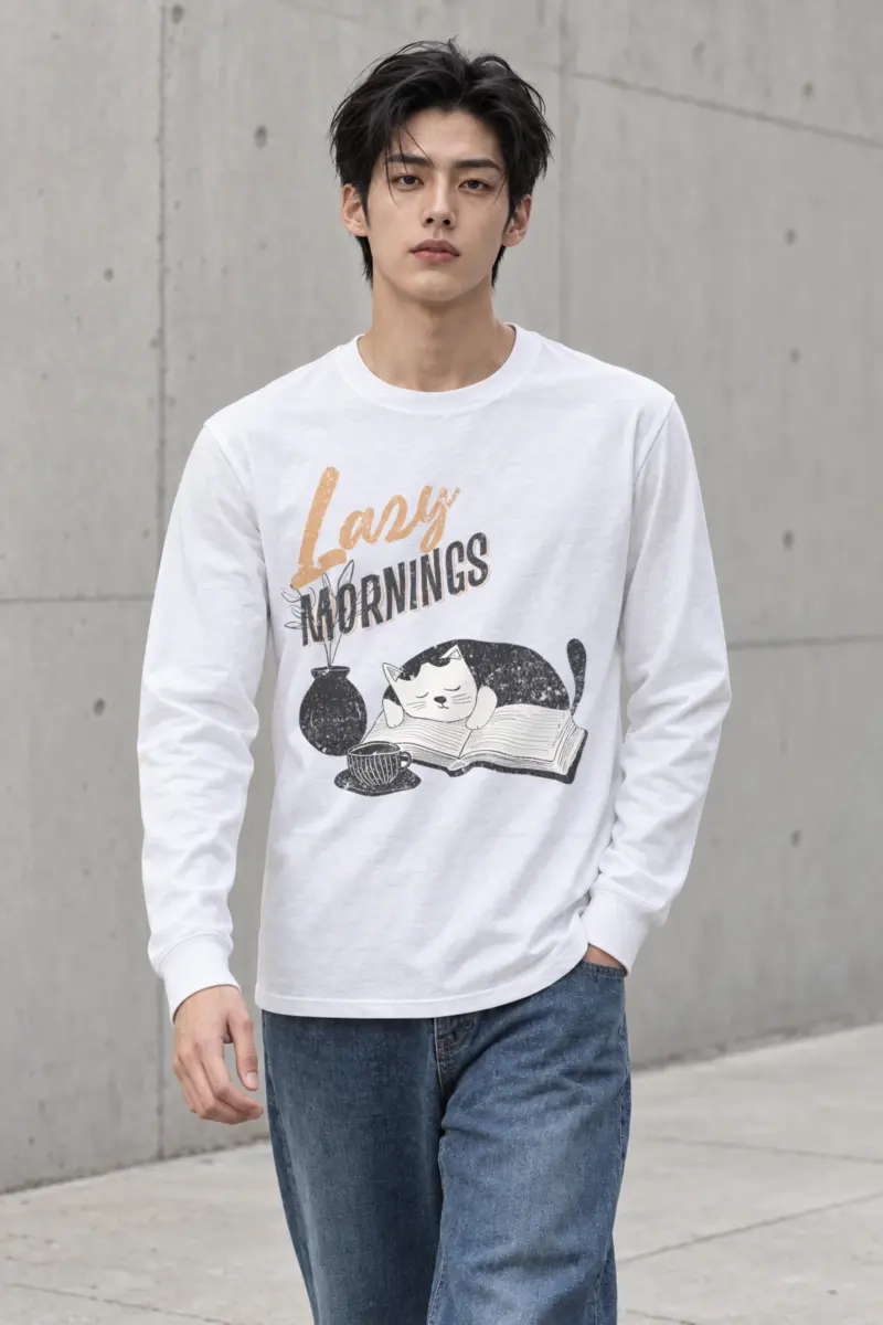 "Lazy Mornings" Unisex Longsleeve T-shirt