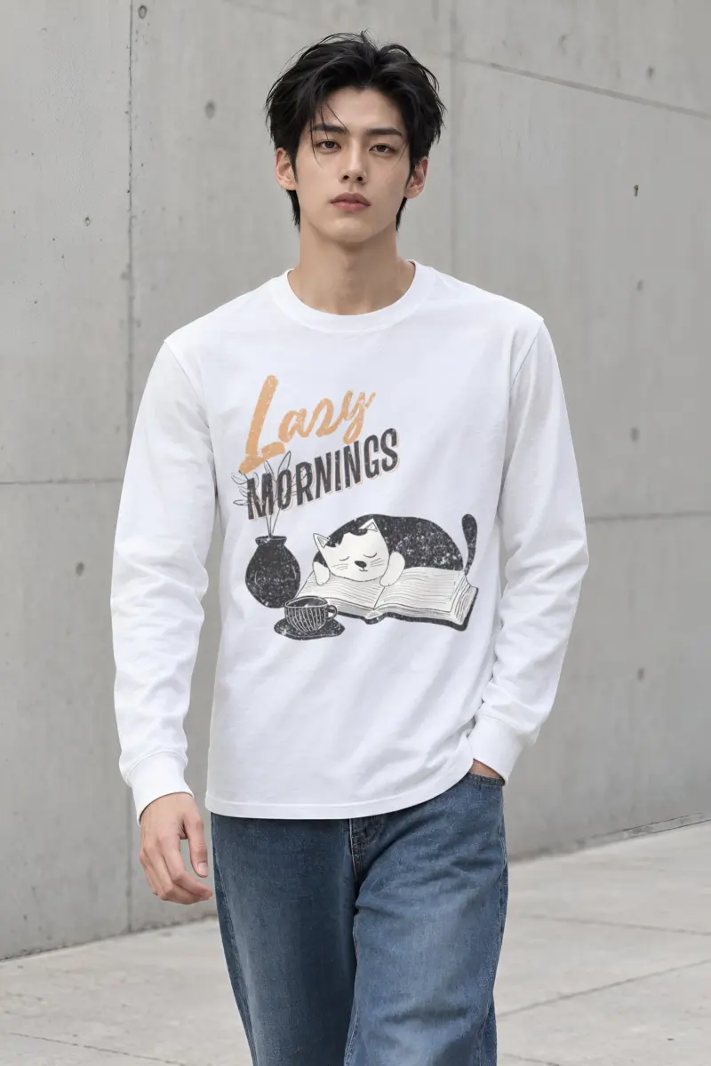 "Lazy Mornings" Unisex Longsleeve T-shirt